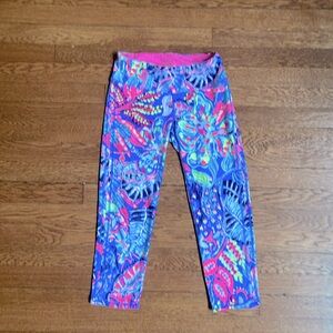 Lily Pulitzer Luxeletic Leggings Fantasy Garden Size Small